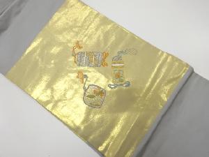 印籠模様刺繍名古屋帯